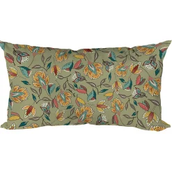 Coussin extérieur en coton vert 50x30cm - Kerala