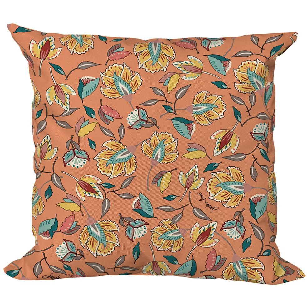 Coussin extérieur en coton terracotta 50x50cm - Kerala