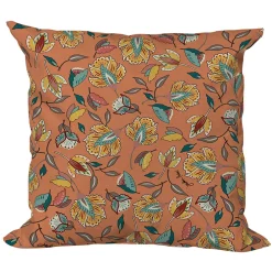 Coussin extérieur en coton terracotta 40x40cm - Kerala