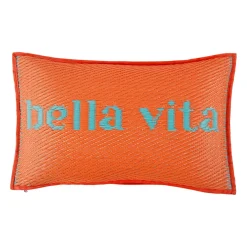 Coussin extérieur "Bella Vita" corail 50x30cm - Palma