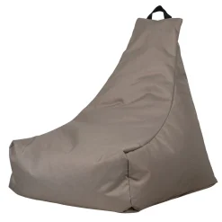 Coussin extérieur yoga en tissu taupe 80x80cm - Suntiss