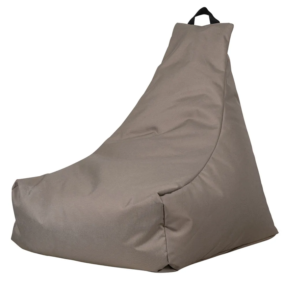 Coussin extérieur yoga en tissu taupe 80x80cm - Suntiss