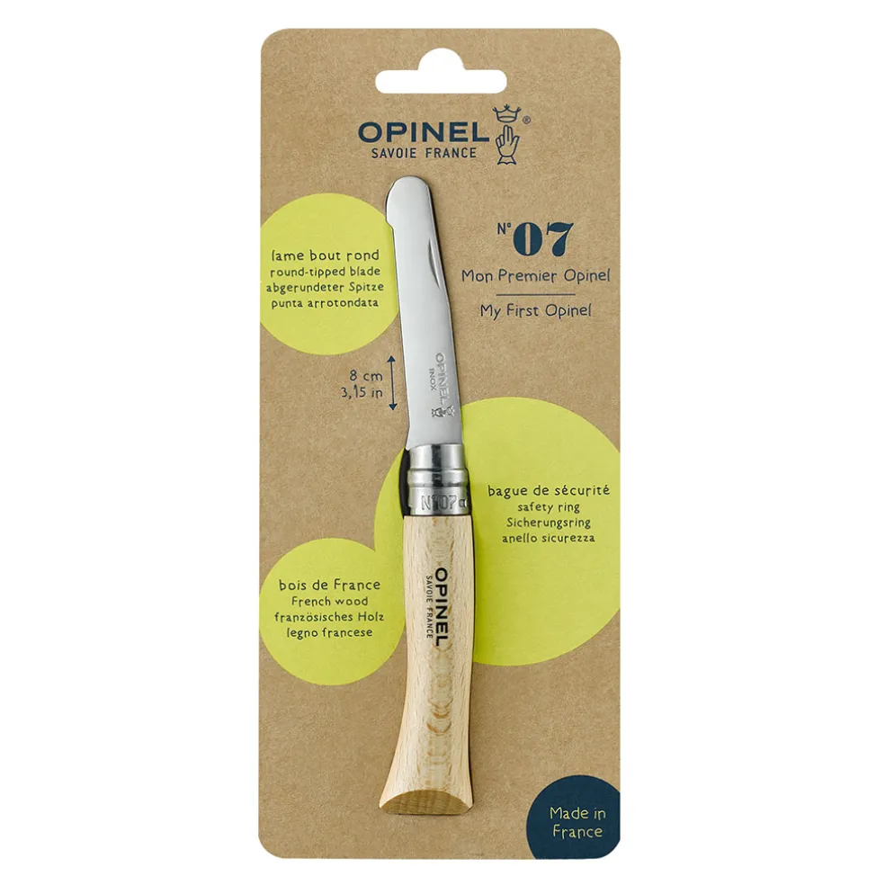 Couteau Mon premier Opinel en hêtre naturel