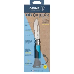 Couteau n°8 anthracite/bleu