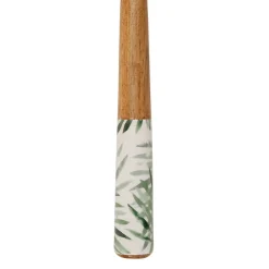 Couverts à salade en acacia et résine vert - palmier