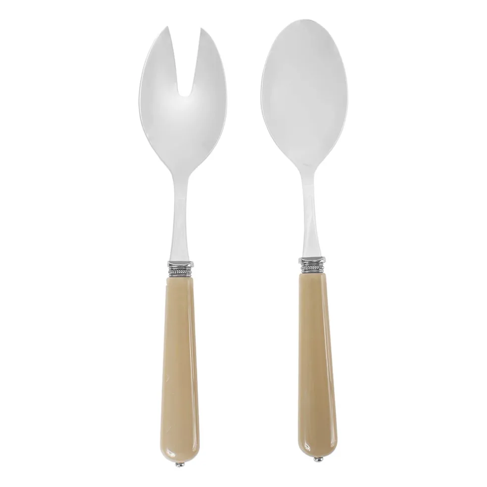 Couverts à salade en inox lin - lucie