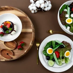 Couverts de service en acacia