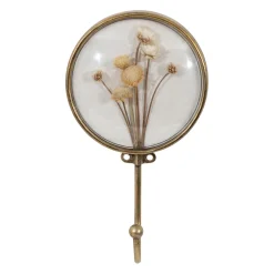 Crochet en fer (x2) fleurs séchées