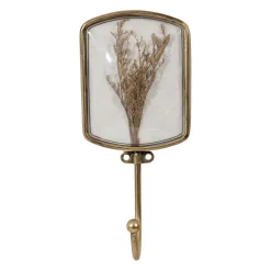 Crochet en fer (x2) fleurs séchées