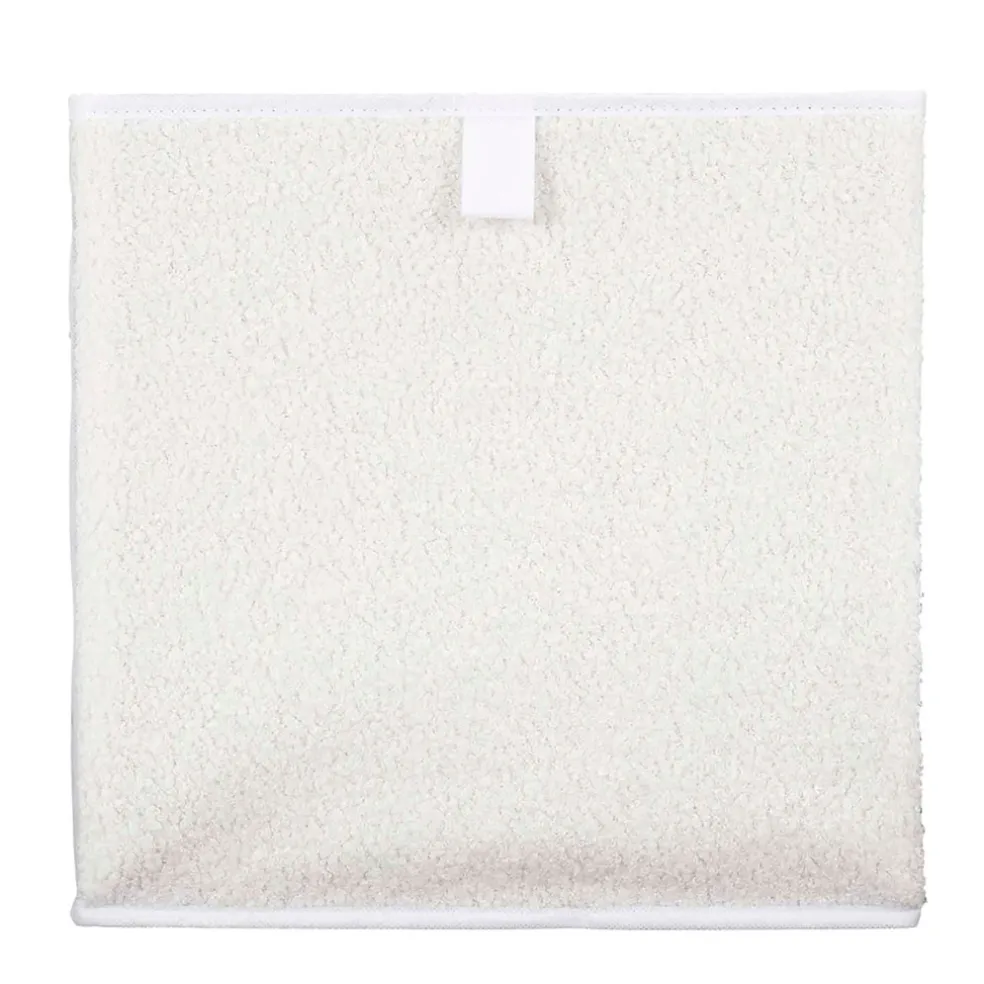 Cube de rangement pliable bouclette beige 30xh30cm