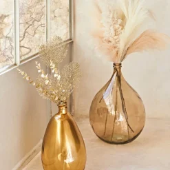 Dame jeanne en verre recyclé sablé sable - Simplicity