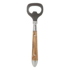 Décapsuleur en inox et acacia - art