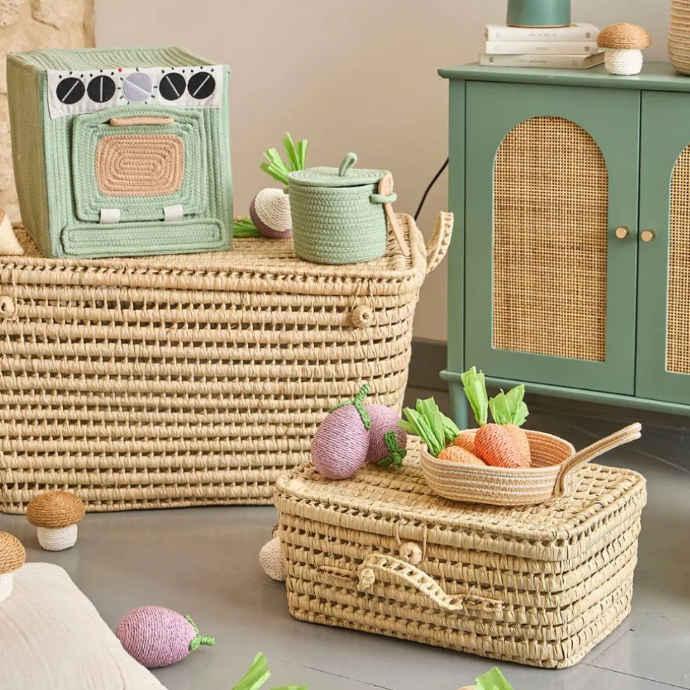 Déco carotte en corde orange et vert - P'tit légume