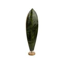 Déco feuille de bananier en manguier vert h62cm - Sanaga