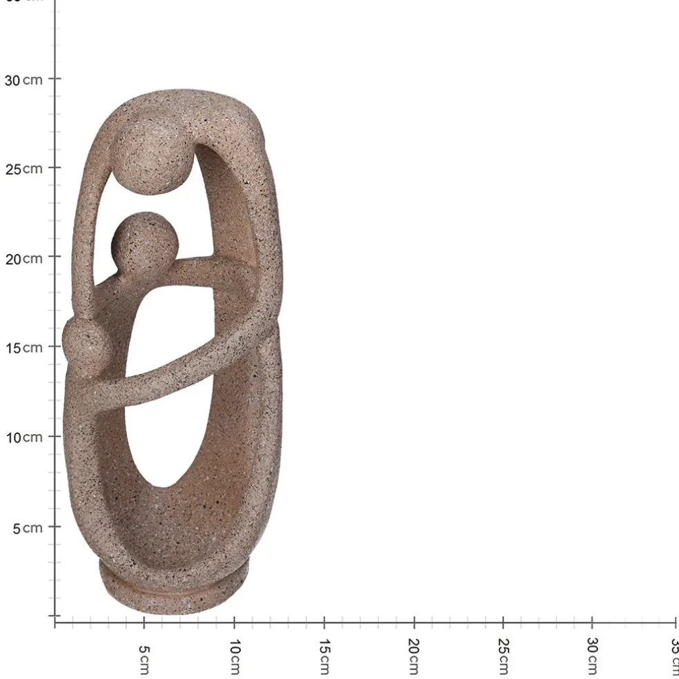 Déco homme beige h30cm