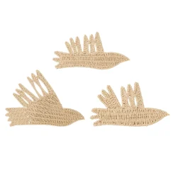 Déco murale oiseau en corde naturel - Magic blue