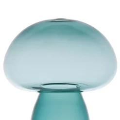 Décoration champignon en verre émeraude H15,5cm - Dilacia