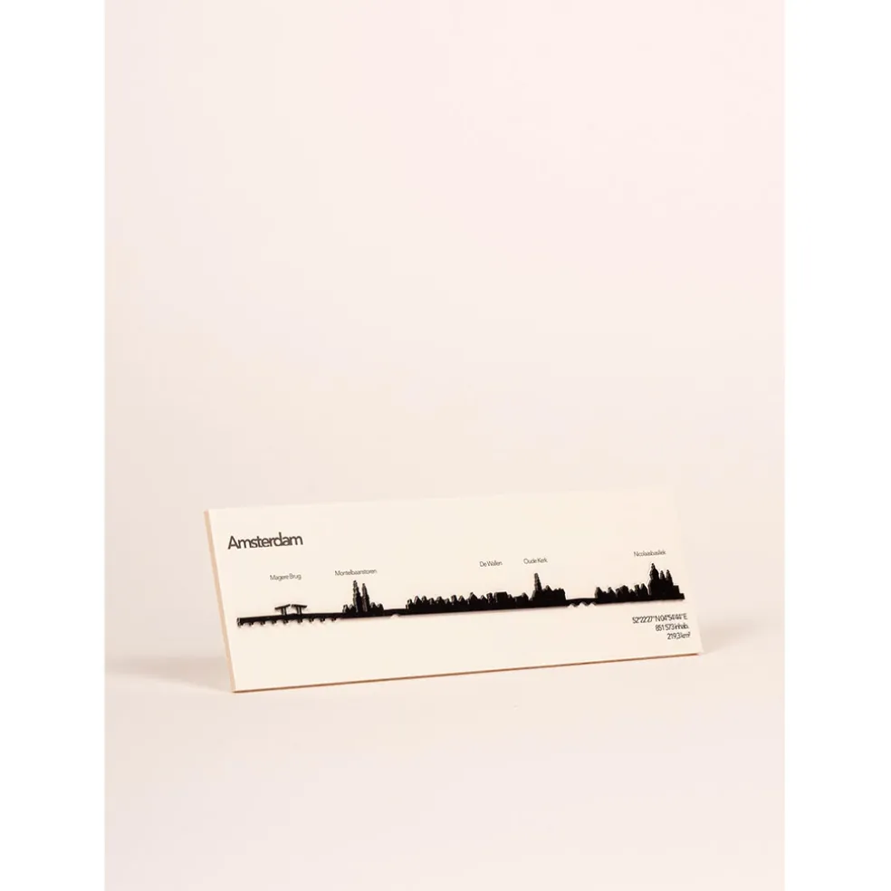 Décoration murale ligne amsterdam 50cm noir