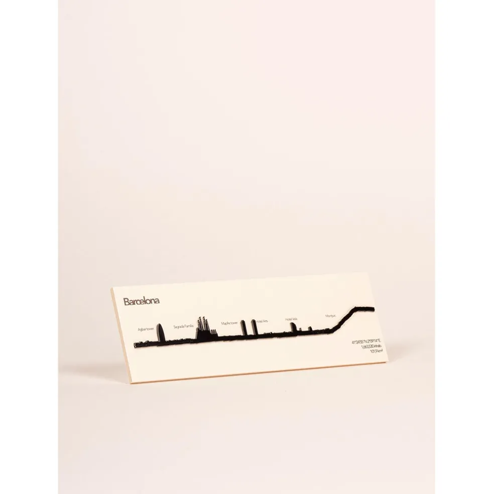 Décoration murale ligne barcelone 50cm noir