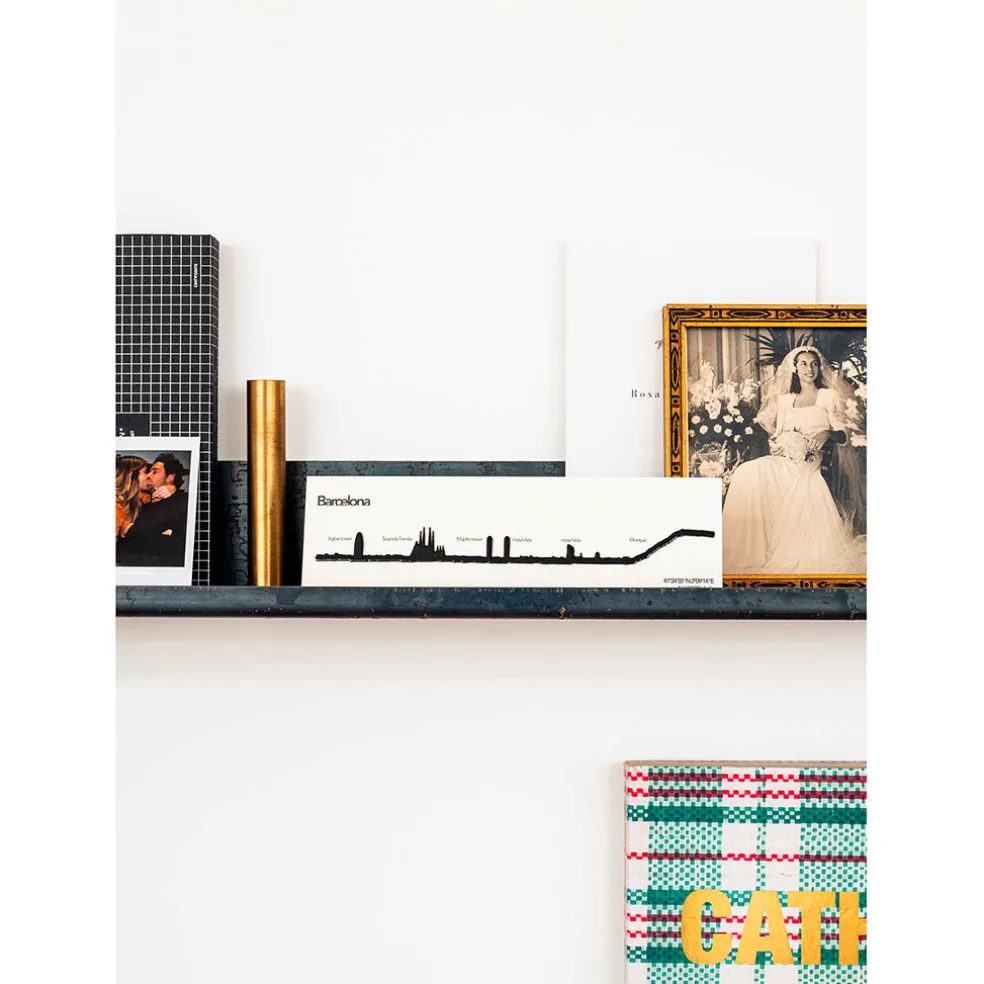 Décoration murale ligne barcelone 50cm noir