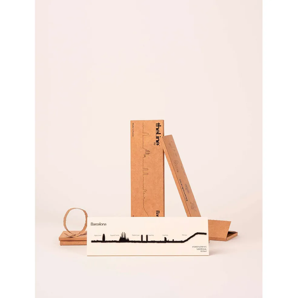 Décoration murale ligne barcelone 50cm noir