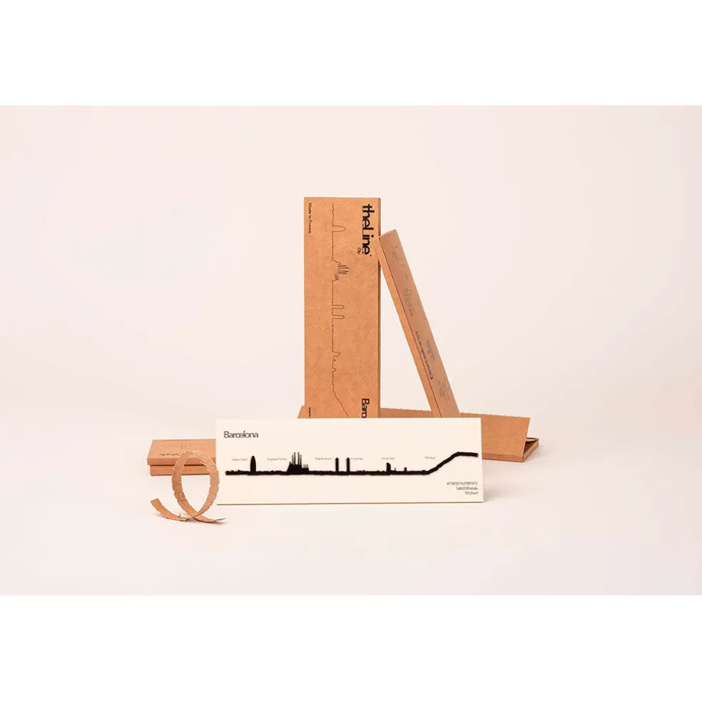 Décoration murale ligne barcelone 50cm noir