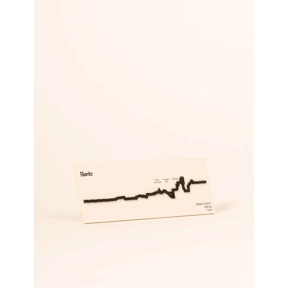 Décoration murale ligne biarritz 50cm noir