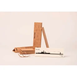 Décoration murale ligne en acier noir NYC L50cm