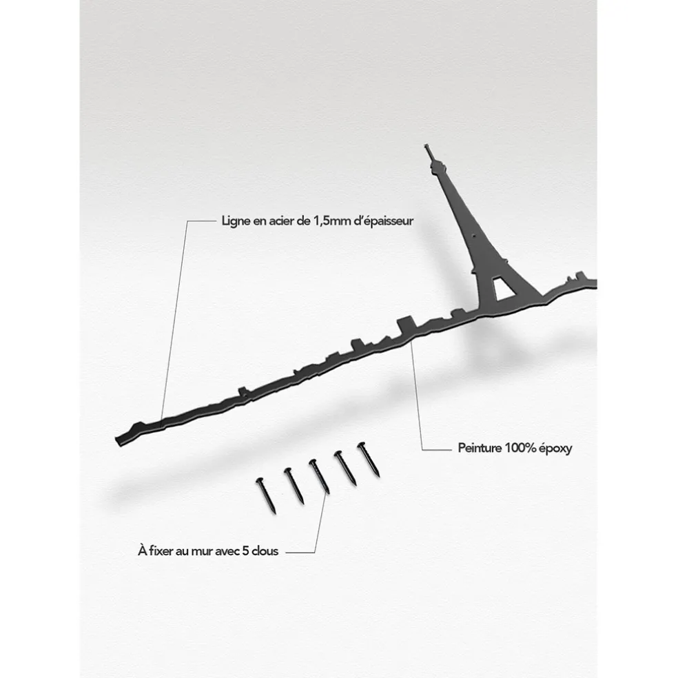 Décoration murale ligne Paris 50cm