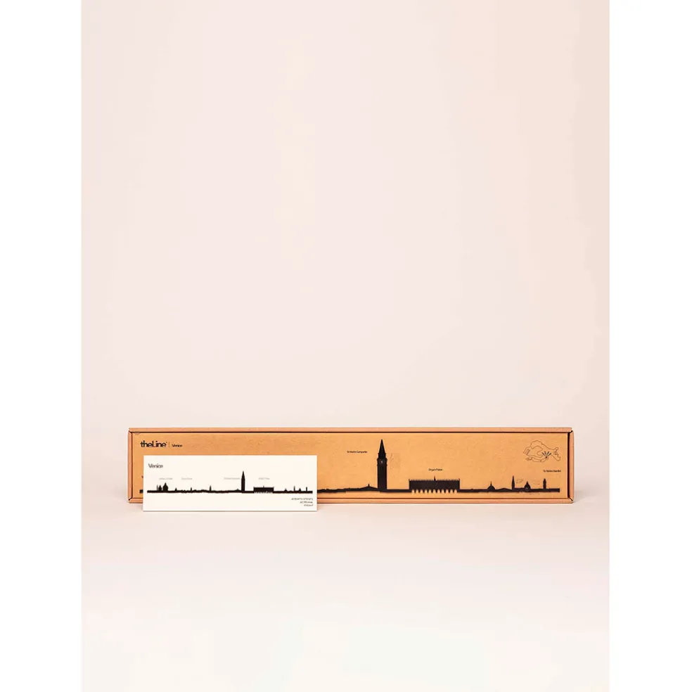 Décoration murale ligne venise 50cm noir