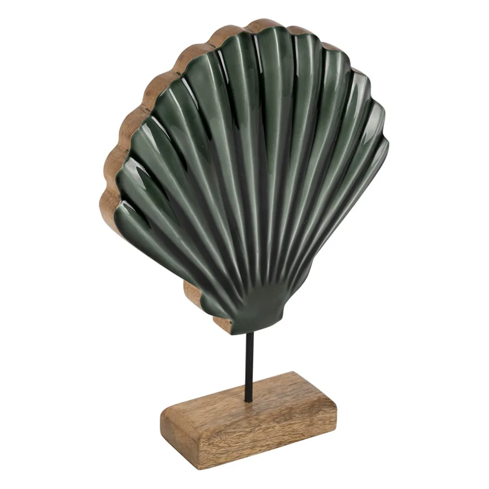 Décoration Saint-Jacques en manguier et fer émeraude - Amarres