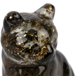 Deco chat en verre fumé - Félin