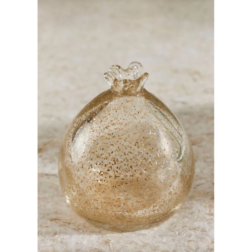 Deco grenade en verre doré - Grenadier