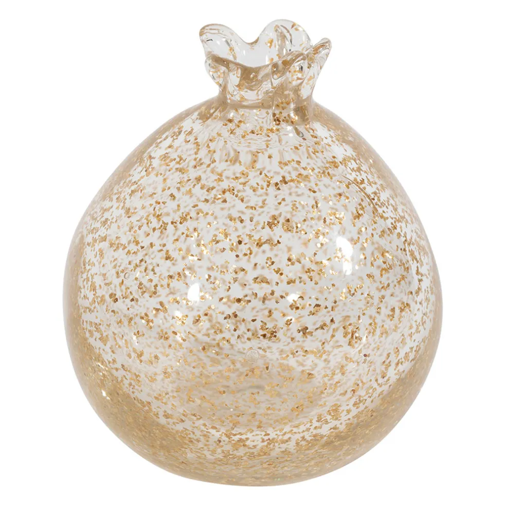 Deco grenade en verre doré - Grenadier