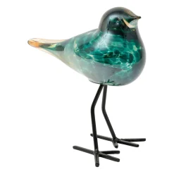 Deco moineau serin bleu vert