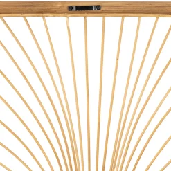 Deco murale Palmier en bambou et rotin naturel 43xh57.5cm - Flaural