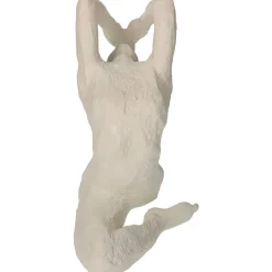 Decoration femme yoga polyresine ivoire 21.5x9.7xh18.5cm
