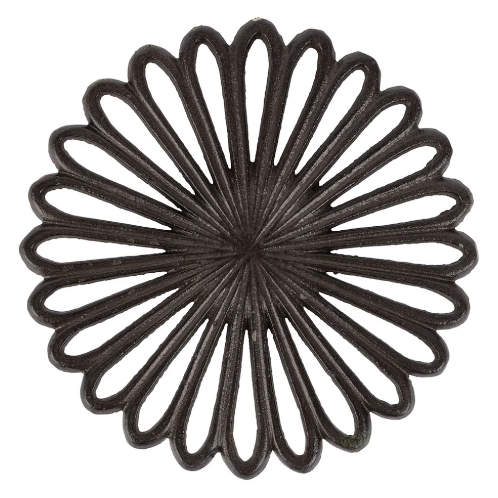 Dessous de plat en fonte brun d20cm - Rhodonea