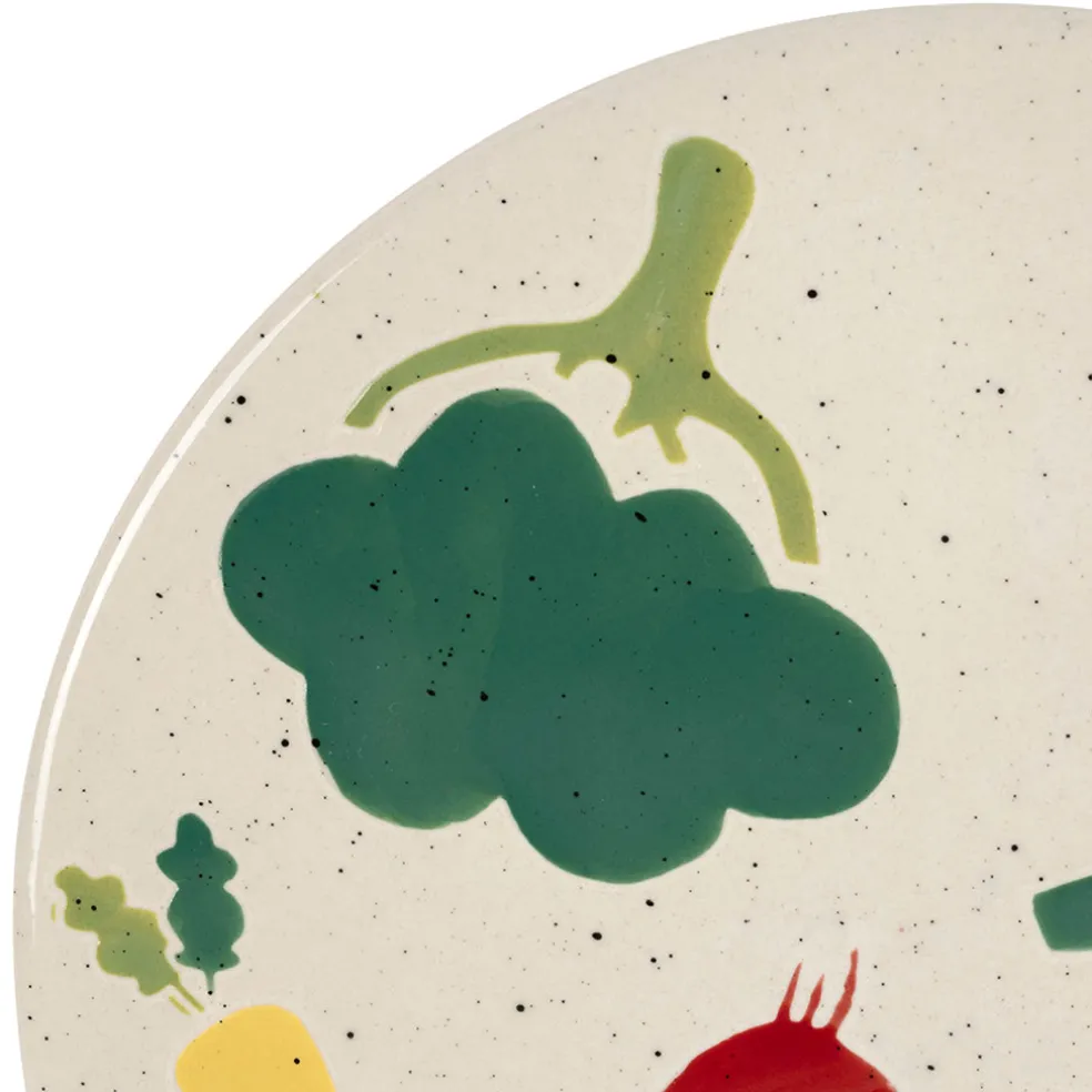 Dessous de plat en grès multicolore d20cm - P'tit Légume