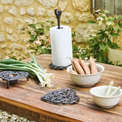 Devidoir essuie-tout en fer brun - campagne