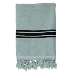 Drap de plage en coton uni jade 90x180cm - Tuitti