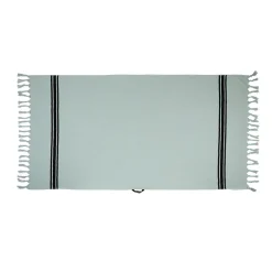 Drap de plage en coton uni jade 90x180cm - Tuitti