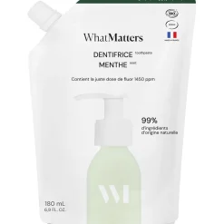 Eco-recharge dentifrice menthe blancheur et fluor 180ml