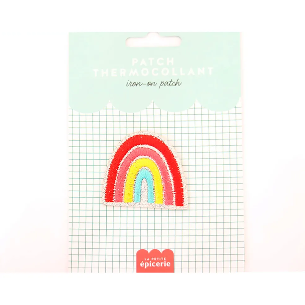 Ecusson thermocollant à paillettes - Arc-En-Ciel
