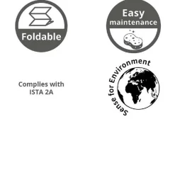 Ensemble table et chaises de jardin en résine naturelle - Bellano