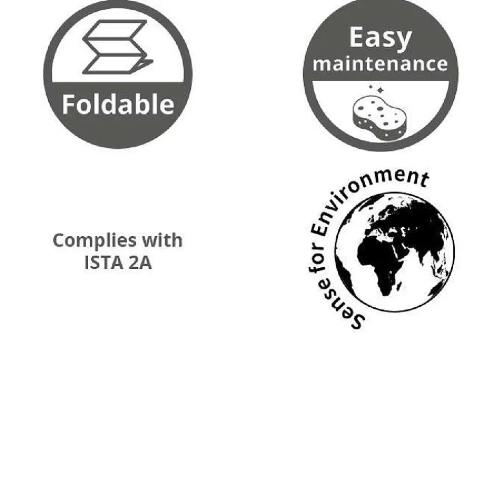 Ensemble table et chaises de jardin en résine naturelle - Bellano