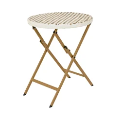 Ensemble table et chaises de jardin en résine naturelle - Bellano