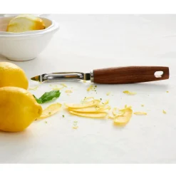 Epluche-légumes en inox et bois naturel - Ablis