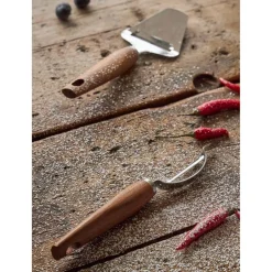 Epluche-légumes en inox et bois naturel - Ablis