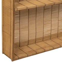 Etagere murale 3 niveaux en bambou naturel h80cm - Plaka